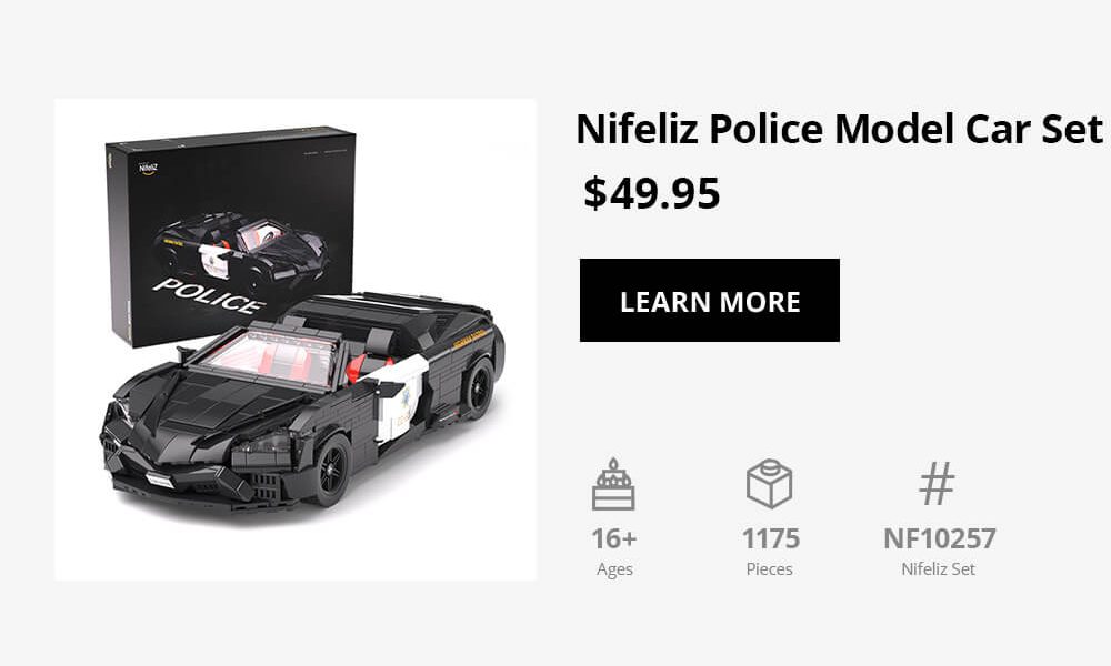 Nifeliz Police Car Building Set